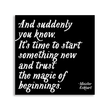 Load image into Gallery viewer, Quotable - Magnets - Magic Of Beginnings (Meister Eckhart) - Gypsy's Graveyard, LLC