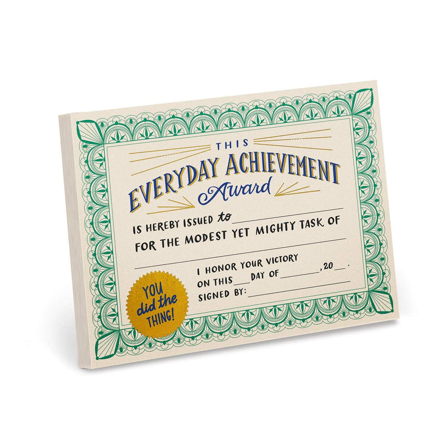 Em & Friends - Everyday Achievement Certificate Notepad (Refresh) - Gypsy's Graveyard, LLC