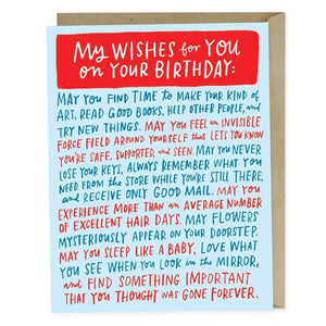 Em & Friends - Wishes for Your Birthday Card - Gypsy's Graveyard, LLC