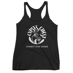 Gypsy’s Ghost Logo Womens Racerback Tank - Gypsy's Graveyard, LLC