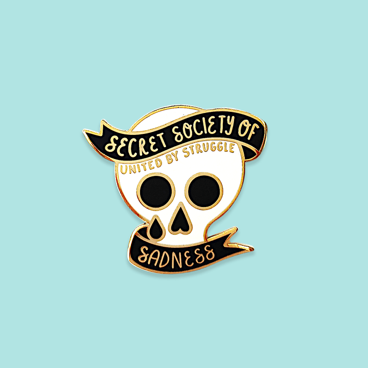 Holly Oddly - Secret Society of Sadness Enamel Pin - Gypsy's Graveyard, LLC