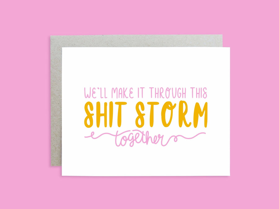 Holly Oddly - Shit Storm Handlettered Greeting Card - Gypsy's Graveyard, LLC