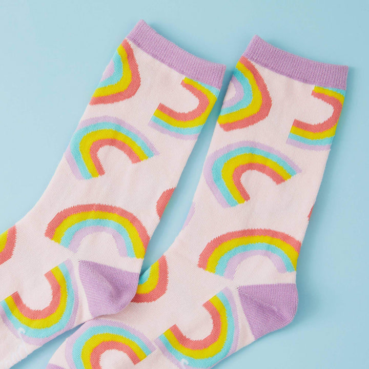 Punky Pins - Rainbow Print Socks - Gypsy's Graveyard, LLC