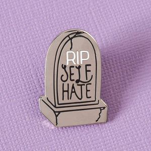 Punky Pins - RIP Self Hate Enamel Pin - Gypsy's Graveyard, LLC