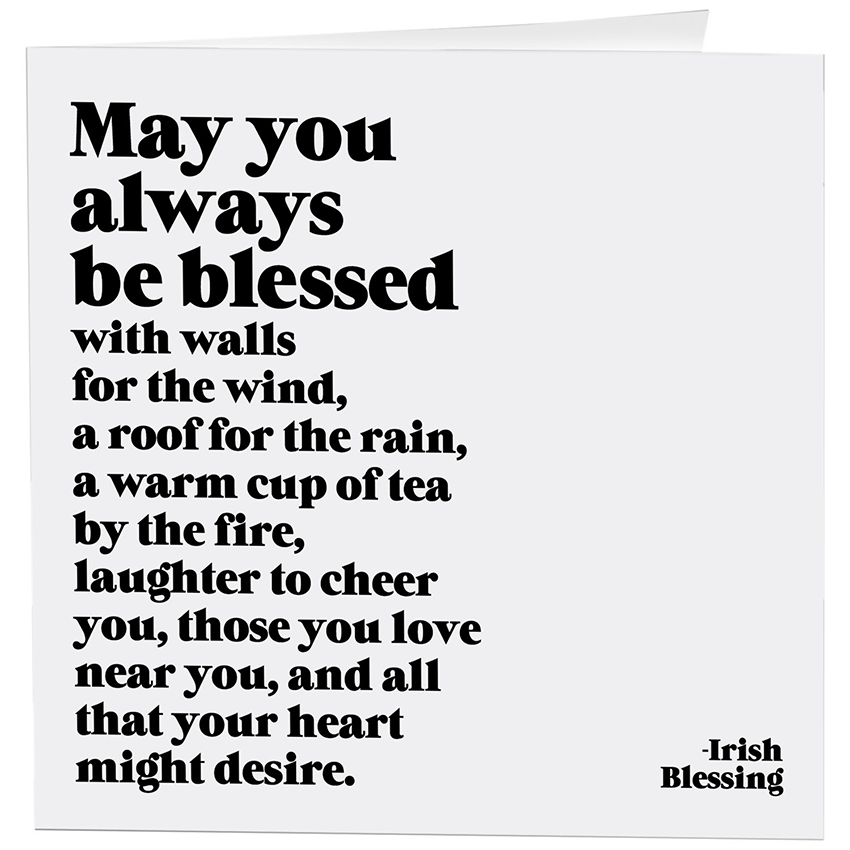 Quotable - Cards - Always Be Blessed (Irish Blessing) - Gypsy's Graveyard, LLC