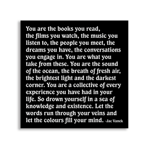 Quotable - Magnets - You Are The Books (Jac Vanek) - Gypsy's Graveyard, LLC